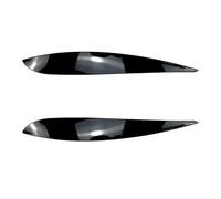 XNFUR Car Headlight Eyebrows Cover Trim Sticker,Fit For VW,Fit For POLO, 4 MK4 9N 9N3 2005-2009 Eyelids Eye Lids Styling Accessories Car Headlight Eyebrow Overlay(A 2pcs)