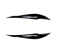 XNFUR Car Headlight Eyelids Stickers,Fit For, 3 Series F30 F31 318i 320i 2012-2018 Gloss Black Carbon Look Eyebrows Lids ABS Plastic Accessories Car Headlight Eyebrow Overlay(Gloss Black)