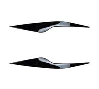 XNFUR Front Head Light Lamp Eyelid Eyebrow Trim,Fit For Ford, Focus MK2.5 2008-2011 Plated Headlight Cover Car Headlight Eyebrow Overlay