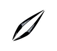 XNFUR Front Headlight Eyebrow Eyelid Cover,Fit For 1 Series F20 Late 118i 120i 2015-2019 Car Headlight Eyebrow Overlay(Gloss Black)
