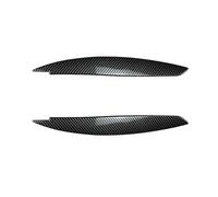 XNFUR Headlight Eyebrow Cover Brow Trim Sticker,Fit For, 1 Series E81 E82 E87 E88 2004-2011 Headlamp Eyelid Carbon Fiber Look Head Light Lamp Car Headlight Eyebrow Overlay(Carbon Fiber Look)