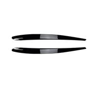 XNFUR Headlight Eyebrow Cover Sticker,Fit For Skoda, Superb B8 2016-2019 Carbon Fiber Look Headlamp Eyelid Trim Front Head Lamp Light Brow Car Headlight Eyebrow Overlay(Glossy Black)