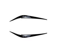 XNFUR Headlight Eyebrow Cover Trim,Fit For,X3 G01 X4 G02 2018-2022 Headlamp Eyelid Carbon Fiber Look/Gloss Black Front Head Light Lamp Car Headlight Eyebrow Overlay(Glossy Black)