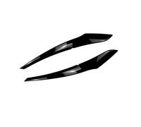 XNFUR Headlight Eyebrow Cover Trim Sticker,Fit For, 1 Series F20 F21 2011-2014 116i 118i 120i 125i Base Version Headlamp Eyelid Head Light Lamp Car Headlight Eyebrow Overlay(Gloss Black)