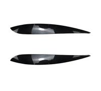 XNFUR Headlight Eyebrow Trim Cover Sticker,Fit For Volkswagen,Fit For Polo, MK4 9N 9N3 2005-2009 Front Headlamp Eyelid Head Light Lamp Lid Brow Car Headlight Eyebrow Overlay(Carbon Fiber Look)