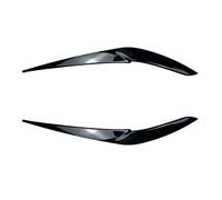 XNFUR Headlight Eyebrow Trim,Fit For, X5 G05 X6 G06 2019-2023 Headlamp Eyelid Head Lamp Light Cover Brow Gloss Black Carbon Fiber Look Car Headlight Eyebrow Overlay(Glossy Black)