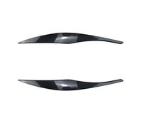 XNFUR Headlight Eyebrow Trim Sticker,Fit For, 3 Seires E90 E91 2005-12 Gloss Black Carbon Fiber Look Front Head Light Lamp Brow Headlamp Eyelid Car Headlight Eyebrow Overlay(Carbon Fiber Look)