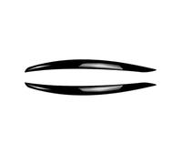 XNFUR Headlight Eyebrows Cover Trim Sticker,Fit For, 3 Series E90 M3 E92 E93 2005-2008 Car Lamp Eyelids Eye Lids Car Headlight Eyebrow Overlay(Gloss Black)