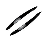XNFUR Headlight Eyelid Eyebrow Cover Trim,Fit For X5 E70 2008-2013 Car Eyelids Car Headlight Eyebrow Overlay(Gloss Black)