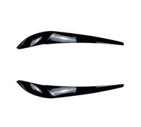 XNFUR Headlights Eyebrows Cover Stickers,Fit For, X3 F25 X4 F26 2014-2017 Car Glossy Black Eyelash Head Light Lamp Eyelids Car Headlight Eyebrow Overlay