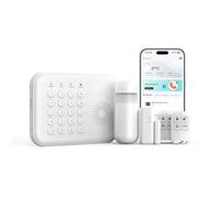 XNH 5-Piece Kit Wireless Home Security Systems, 4G/WiFi + GSM Auto-Dial Alarm System, App & Voice Control,No Monthly Fees,Compatible With Alexa & Google Assistant, Easy Installation For Home