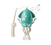 XNHAFW Electric Dancing Octopus Toy, Crawling Dancing Automatic Obstacle Avoidance Octopus Sensor Toy, Creative Magic Crazy 8-Leg Action Obstacle with LED Lights & Music, Self-Navigating (Green)