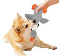XNHAFW Goose Indestructible Dog Toys for Aggressive Chewers Small Medium Large Breed, Crinkle Squeaky Plush Dog Puppy Chew Toys for Teething, Pet Toys