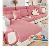 XNHAFW Sofa Hero Covers for Couch,Magic Sofa Couch Covers 2025 New Wear-Resistant Universal Sofa Cover for 3 Cushion Couch (Pink,Extra Large Seat Cover)
