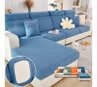 XNHAFW Sofa Hero Covers for Couch,Magic Sofa Couch Covers 2025 New Wear-Resistant Universal Sofa Cover for 3 Cushion Couch (Blue,Large Double Seat Cover)