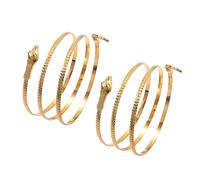 XNHIU 2-Piece Halloween Snake Armband Swirl Spiral Upper Arm Cuffs - Adjustable Punk Snake Cuff Bangles for Women