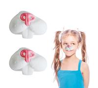 XNHIU 2 Pieces Easter Rabbit Nose Accessory Bunny Animal Costume Novelty Rabbit Nose for Easter Halloween Party Fancy Dress