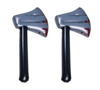 XNHIU 2pcs Halloween Inflatable Bloody Axe Prop Fake Axe Halloween Toys Children's Interactive Toys PVC Inflatable Weapons for Cosplay Accessory