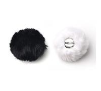 XNHIU 2Pcs Plush Bunny Rabbit Tail Fluffy Rabbit Tail Cosplay Hairy Ball Tail Party Supplies Bunny Costume Accessories for Halloween Easter Party Photo Props