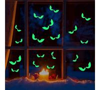 XNHIU 38 Pieces Halloween Luminous Wall Stickers Peeping Eyes Stickers Glow in The Dark Ceiling Wall Window Adhesives Decals Removable Fluorescent Eyes Sticker