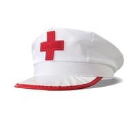 XNHIU Adult Nurse Hat Cap Costume Medical Work Cap Halloween Dressing Up Prop for Party Cosplay