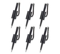 XNHIU Counter Pens Secure Counter Pens Adhesive Back Base Pen Holder Black Desk Pen Reception Ballpoint Pen for Office Supplies (6)