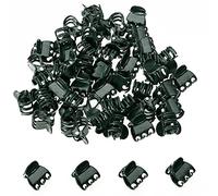 XNHIU Euvoym 50 PCS Orchid Clips Dark Green Garden Plant Clips Plant Support Clips for Flower Orchid Stem (50)