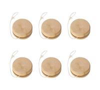 XNHIU Wooden Yoyos Beginner String Trick Ball Kids Toys with Sturdy Strings Wood Drawing DIY Toy Wooden Yoyos Ball Toys for Children (12)