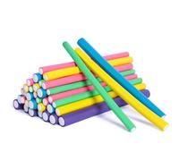 xnicx 9.45" 30pcs Flexi Rods Hair Rollers,Hair Curler Bendy Foam Curler Roller Heatless Curlers No Heat for Long,Short,Curling Rods for Sleeping Overnight,Styling,Salon