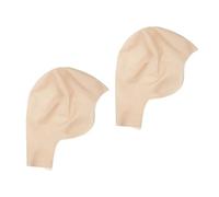 XNIVUIS 2 Pcs Bald Caps Bald Skin Bald Head Cover Bald Hats Latex Bald Cap Latex Head Cap Bald Wig Head Cap Costume Accessory Fake Scalp Props Cosplay, for Adult Men and Women (One Size)