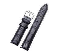 XNJIADVSY 16mm 18mm 20mm 22mm Watch Strap Replacement Compatible With Universal Waterproof Soft Bracelet Accessory(Black,18mm)