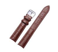 XNJIADVSY 16mm 18mm 20mm 22mm Watch Strap Replacement Compatible With Universal Waterproof Soft Bracelet Accessory(Brown,18mm)