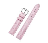 XNJIADVSY 16mm 18mm 20mm 22mm Watch Strap Replacement Compatible With Universal Waterproof Soft Bracelet Accessory(Pink,18mm)