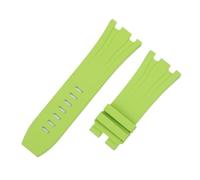 XNJIADVSY 30mm Material Soft FKM Fluororubber Strap Compatible With AP 26400, 26045, 44mm Dial Case, Needle Buckle(Light Green,30-24MM_WITHOUT BUCKLE)