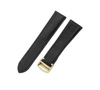 XNJIADVSY Accessories Compatible With Cartier Must London Solo Solid Stainless Steel Buckle 16 17 20 22 23mm Watchbands(Black-Gold-Z4,25mm)