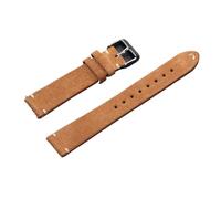 XNJIADVSY Compatible With 14mm 16mm 18mm 20mm 22mm Quick Release Soft Strap Sport Wristband Brown Watch Bands Women&Men Calfskin Bracelets Accessory(Light Brown,14MM_BLACK BUCKLE)