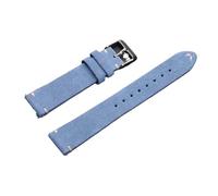 XNJIADVSY Compatible With 14mm 16mm 18mm 20mm 22mm Quick Release Soft Strap Sport Wristband Brown Watch Bands Women&Men Calfskin Bracelets Accessory(Light Blue,14MM_ROSE GOLD BUCKLE)