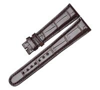 XNJIADVSY Compatible With A. LANGE & SÖHNE 1815 SAXONIA 232 MOON PHASE 139，238 ALLIGATOR WATCH STRAP(DARK BROWN ALLIGATOR,20.16mm)