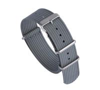 XNJIADVSY Compatible With Applicable NATO All-in-one Fine-woven Nylon Woven Canvas Strap 18mm 19mm 20mm 22mm Style Breathable And Waterproof(Dark Gray,22mm)