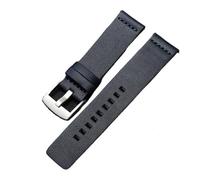 XNJIADVSY Compatible With Armani Watch Strap AR1970, 1918 11243 2447 Citizen CK Leather Men's Black Brown Band 18mm 20mm 22mm(Blue-silver,20mm)