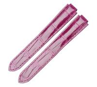 XNJIADVSY Compatible With BALLON BLEU DE CARTIER ALLIGATOR WATCH STRAP(Blue White,20mm)