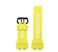 XNJIADVSY Compatible With Casio GBA-800UC-2 GBA-800-7 GBD-800 Watch Accessories Resin Strap Black White Haze Blue Yellow Army Green(Yellow)