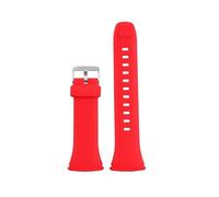 XNJIADVSY Compatible With Casio WAVE CEPTOR WVA-M640/M650/WVQ-M410 Waterproof Resin Silicone Watch Band Strap Black Replacement(Red-Silver)