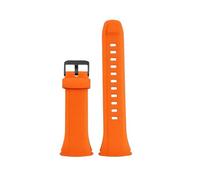 XNJIADVSY Compatible With Casio WAVE CEPTOR WVA-M640/M650/WVQ-M410 Waterproof Resin Silicone Watch Band Strap Black Replacement(Orange-Black)