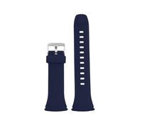 XNJIADVSY Compatible With Casio WAVE CEPTOR WVA-M640/M650/WVQ-M410 Waterproof Resin Silicone Watch Band Strap Black Replacement(Blue-Silver)