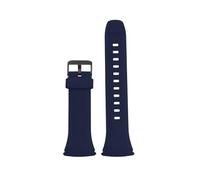 XNJIADVSY Compatible With Casio WAVE CEPTOR WVA-M640/M650/WVQ-M410 Waterproof Resin Silicone Watch Band Strap Black Replacement(Blue-Black)