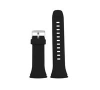 XNJIADVSY Compatible With Casio WAVE CEPTOR WVA-M640/M650/WVQ-M410 Waterproof Resin Silicone Watch Band Strap Black Replacement(Black-Silver)