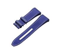 XNJIADVSY Compatible With FM Franck Muller V45 Series Waterproof Sweat-Proof Watch Band Tape Accessories 28mm Men Wristband(White Light Pin)