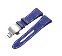 XNJIADVSY Compatible With FM Franck Muller V45 Series Waterproof Sweat-Proof Watch Band Tape Accessories 28mm Men Wristband(White Light Pur)