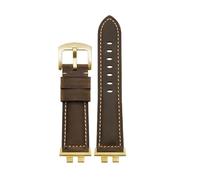 XNJIADVSY Compatible With G-SHOCK Casio GMW-B5000 Small Silver Bar Men's Soft Comfortable Watchband Accessories 22mm(Dark brown-Golden-K2)